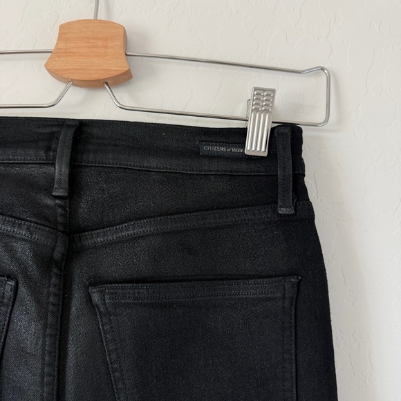Citizens Of Humanity Rocket Slick High-Rise Skinny Coated Jeans Pants Size 26 - Picture 6 of 9